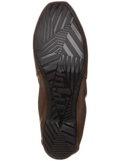 Leder-Ballerinas in Braun