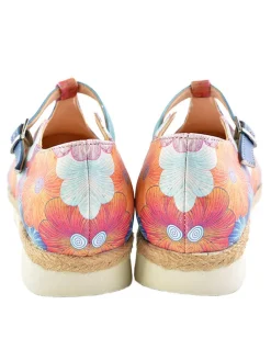 Leder-Ballerinas in Bunt