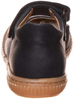 Leder-Ballerinas in Dunkelblau