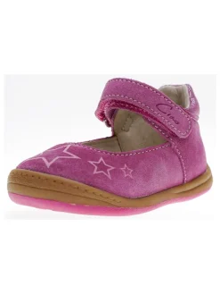 Leder-Ballerinas in Fuchsia