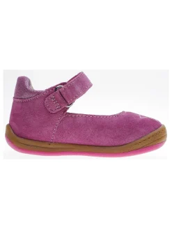 Leder-Ballerinas in Fuchsia