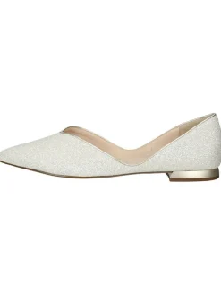Leder-Ballerinas in Gold