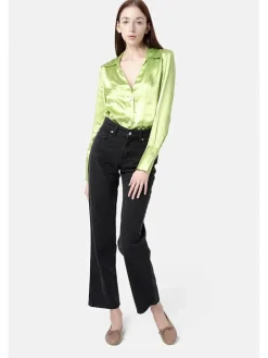 Leder-Ballerinas in Hellbraun