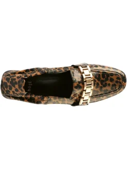 Leder-Ballerinas in Hellbraun/ Braun/ Schwarz