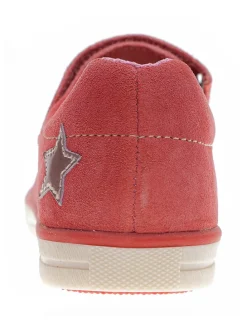 Leder-Ballerinas in Koralle