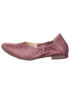 Leder-Ballerinas in Lila