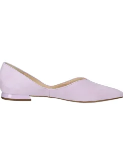 Leder-Ballerinas in Lila