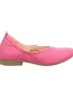 Leder-Ballerinas in Pink