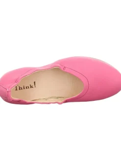 Leder-Ballerinas in Pink