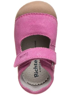 Leder-Ballerinas in Pink