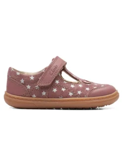 Leder-Ballerinas in Rosa