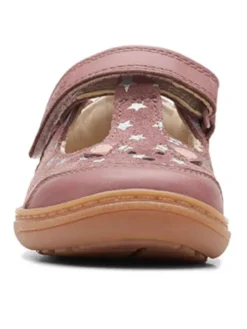 Leder-Ballerinas in Rosa