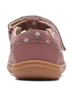 Leder-Ballerinas in Rosa