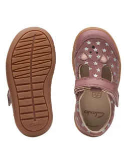 Leder-Ballerinas in Rosa