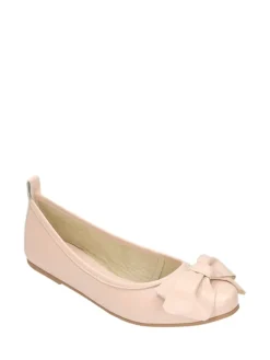 Leder-Ballerinas in Rosa