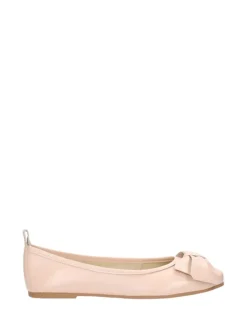Leder-Ballerinas in Rosa