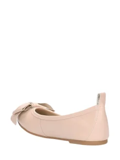 Leder-Ballerinas in Rosa