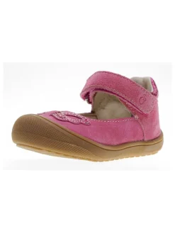 Leder-Ballerinas in Rosa