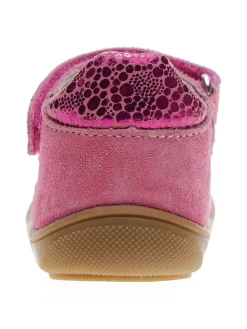 Leder-Ballerinas in Rosa