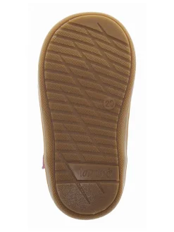 Leder-Ballerinas in Rosa