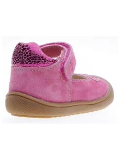 Leder-Ballerinas in Rosa