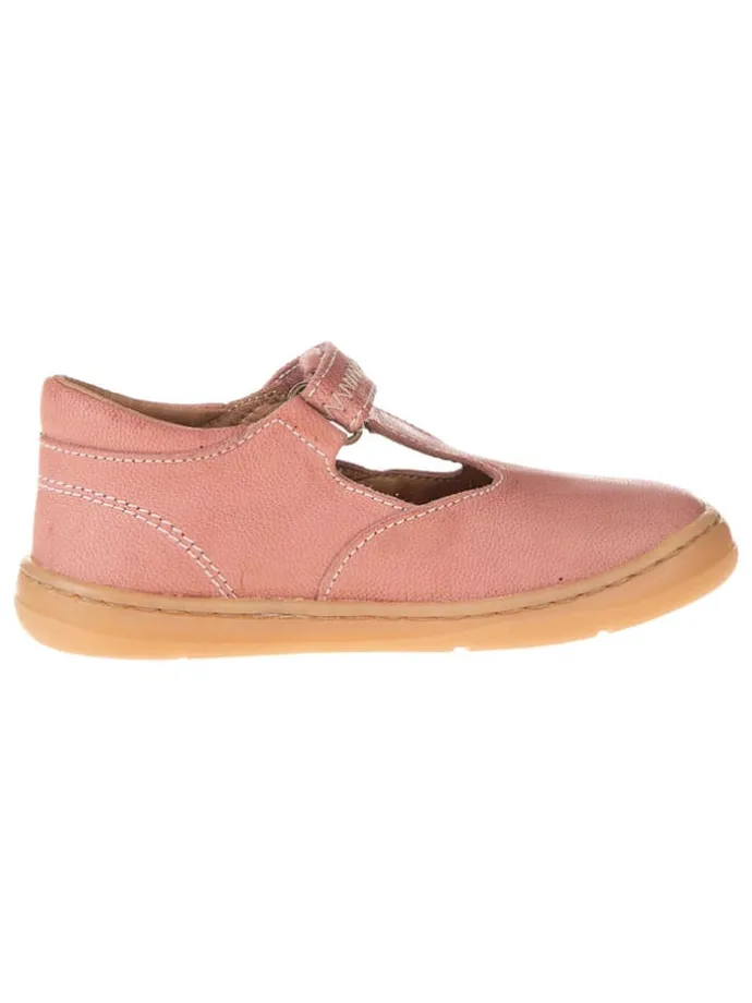 Leder-Ballerinas in Rosa