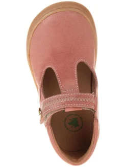 Leder-Ballerinas in Rosa