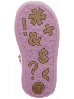 Leder-Ballerinas in Rosa