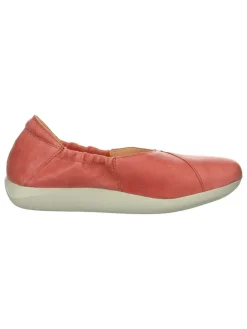 Leder-Ballerinas in Rosa