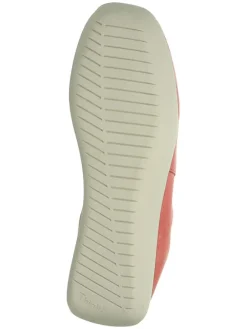 Leder-Ballerinas in Rosa