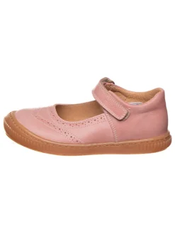 Leder-Ballerinas in Rosa