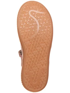 Leder-Ballerinas in Rosa