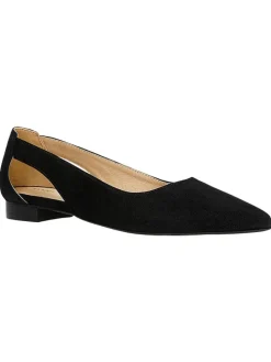 Leder-Ballerinas in Schwarz