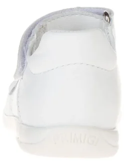 Leder-Ballerinas in Weiß