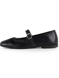 Leder-Ballerinas "Ippolica" in Schwarz