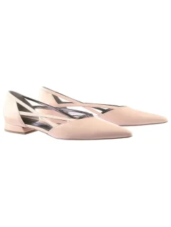 Leder-Ballerinas "Lune" in Beige