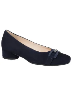 Leder-Ballerinas "Roma" in Dunkelblau