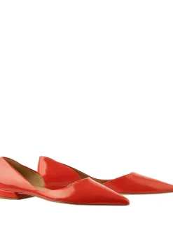 Leder-Ballerinas "Vivien" in Koralle