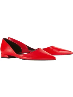 Leder-Ballerinas "Vivien" in Rot
