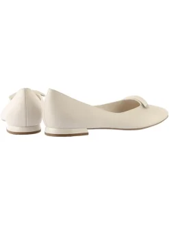 Leder-Ballerinas "Vivienne" in Creme