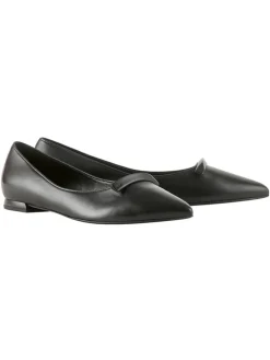 Leder-Ballerinas "Vivienne" in Schwarz