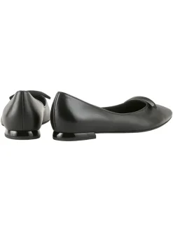 Leder-Ballerinas "Vivienne" in Schwarz