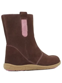 Leder-Barfuß-Boots in Braun