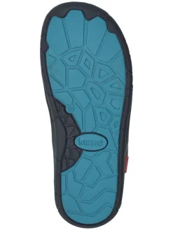 Leder-Barfuß-Boots in Dunkelblau