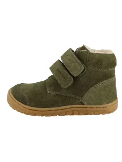 Leder-Barfußchuhe "Nimbi" in Khaki