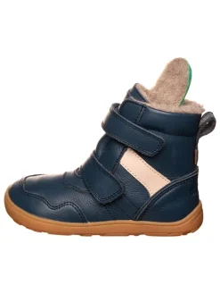 Leder-Barfußschuhe in Dunkelblau