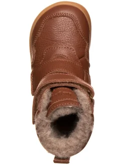 Leder-Barfußschuhe in Hellbraun