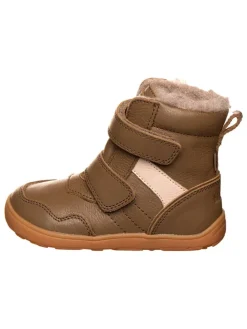 Leder-Barfußschuhe in Hellbraun