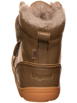 Leder-Barfußschuhe in Hellbraun