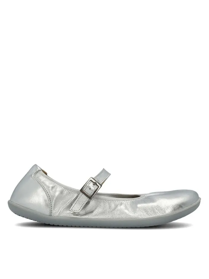 Leder-Barfußschuhe "Amber 2.0" in Silber